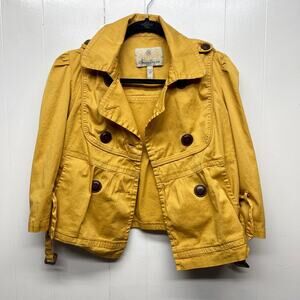 American Raglie Button Front 3/4 Sleeve Womens Jacket Size Small Casual Workwear